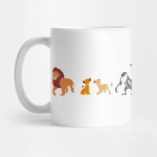 The Lion King Character Illustration Mug